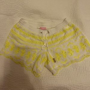 Cute Lilly bright pineapple themed shorts